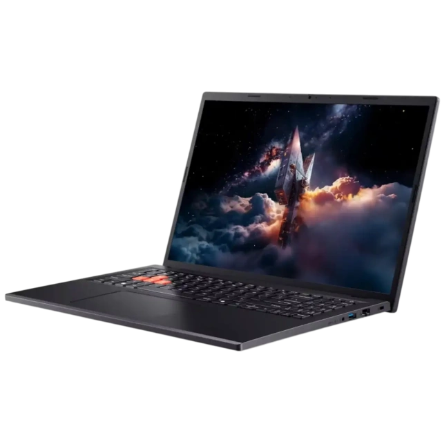 Ноутбук Acer Nitro Lite NL16-71G-57PK (Intel Core 5 220H/16" WUXGA/16Gb/512Gb SSD/NVIDIA GeForce RTX 3050 6Gb/DOS) Black - фото